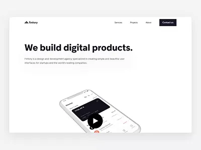 The all new Fintory.com abstract animation clean design design agency desktop finance fintory flat landing page launch micro interaction mp4 responsive simple ui user interface ux website website animation