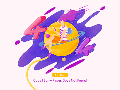 404 not found illustration website 2dart 404 error 404 error page 404page adobe illustrator affinitydesigner art artist design gradient color illustration ilustrator landingpage procreate uidesigner vector web design webdesigm