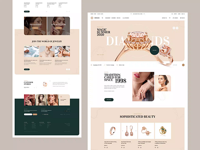 Sweava 💎 animation design ecommerce jewellery landingpage onepage onlineshop poland shop ui ux web webdesign webdesigner website woocomerce wordpress