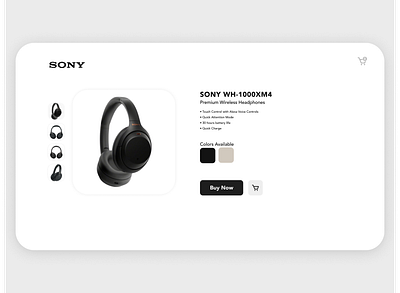 Product Page Concept for Headphones black and white concept concept art concept design design minimal product page sony ui