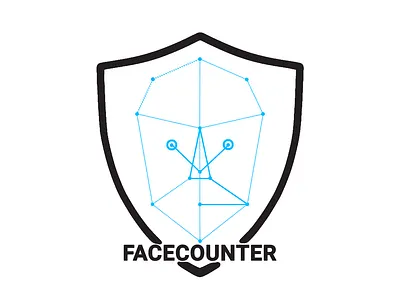 Face counter branding face face recognition illustration logo
