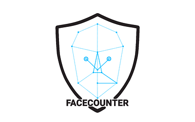 Face counter branding face face recognition illustration logo