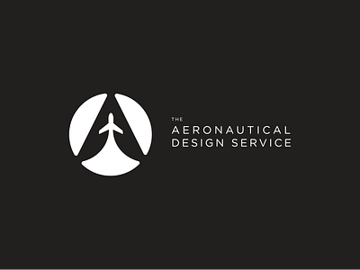 The Aeronautical Design Service Branding a logo aero aeronautics aeroplane aeroplane logo aerospace aviation aviator branding design identity letter a logo mark negative negative space logo negativespace sky symbol