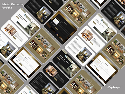 Interior Decorator portfolio @darkmode @lightmode @portfoliodesign