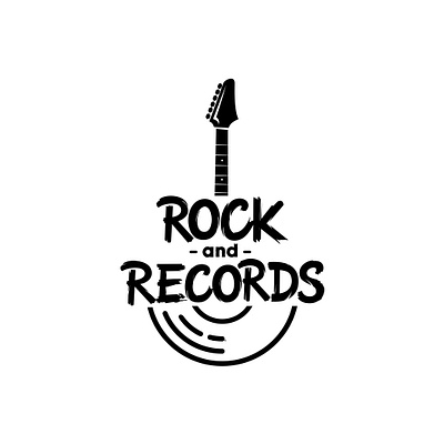 Rock and Records brush lettering creative custom custom lettering entertainment goodtype guitar logo hand drawn handlettering illustration lettering lettering logo logodesigner logotype music logo portfolio rock and roll typematters typography vinyl