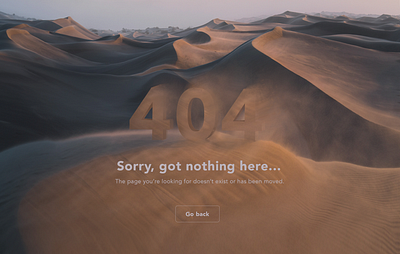 Daily UI #008 - 404 Page