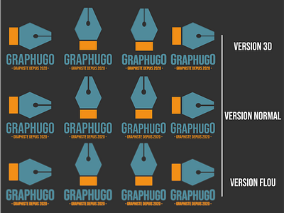 Logo Graphugo (Première planche) branding creation design effects graphics icon logo typography vector