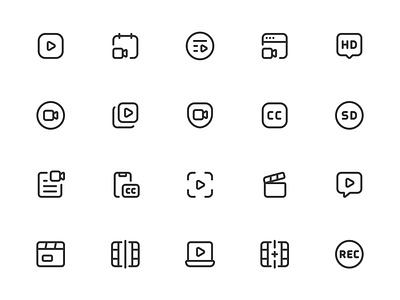 Myicons✨ — Video, Movies vector line icons pack design system figma figma icons flat icons icon design icons icons design icons library icons pack interface icons into pack line icons sketch icons ui ui design ui designer ui icons ui kit web design web designer