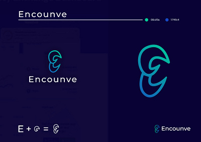 Encounve Company E Letter Logo color logo illustration illustrator letterlogo logo logo typo logodesign logodesigns logotype minimalist logo morden logo