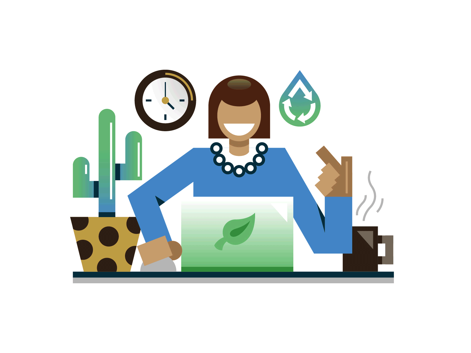 Simple Flat Illustrations adobeillustrator flat flatdesign illustration