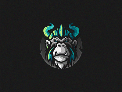 Monking animal branding design esport games gaming icon identity logo mark modern simple symbol
