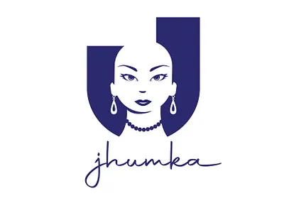 JHUMKA logo fashion logo jewelry jhumka logo jhumka logo kenya nairobi vector woman logo
