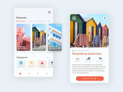 Travel app app design design discover figma layout mobile app mobile ui travel travel app ui ui ux design