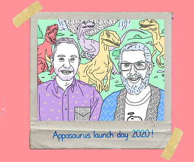 Appasaurus Launch Day 2020 app app designer app developer appdesign appdevelopers illustration