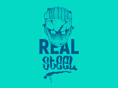 Real steel branding customtype design illustration illustrator logo typography typography art typography design vector