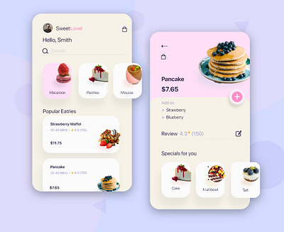 Food app app branding branding concept design minimal ui ux