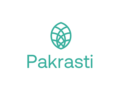 PAKRASTI/LOGO brand brand identity flat logo pinecone