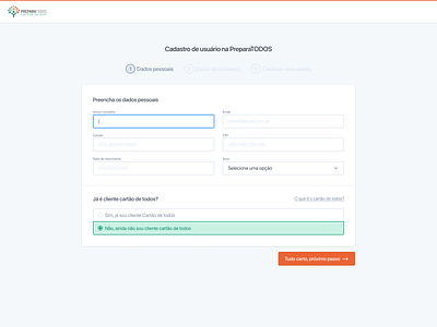 New user flow components flow form form design form field forms grid input input form journey modal new user next step radio button ribeirão preto sign up stepper steps são paulo validation