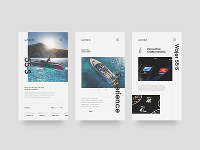 Wajer Yachts — Mobile clean design experience interface minimal mobile platform responsive ui wajer web webdesign website yachts