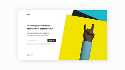 Landing screen design adobexd concept design page uidesign ux webdesign