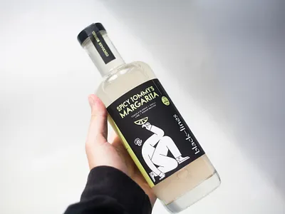 Illustration for Black Lines Drinks Bottle branding character design illustration package design packaging packaging design