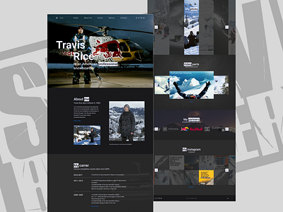 Travis Rice branding design typography ui ux web website