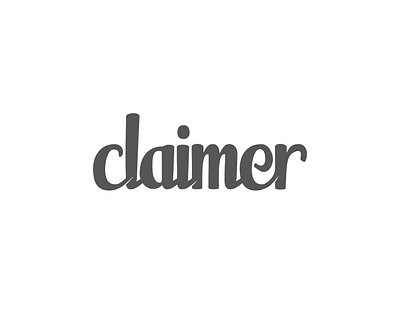 Claimer branding design freelance design graphic design logo logo design monogram type design typeography typography vector