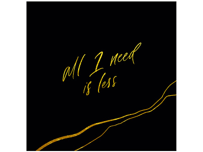 All I need is less lettering typography