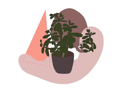 Tlustice colors design illustration interior plant simple