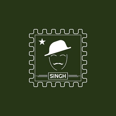 Bhagat Singh abstract digital art digitalart icon illustration minimal vector