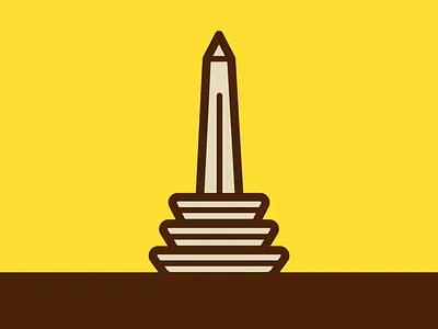 Plaza Francia Icon diseño flat iconos illustration vector venezuela