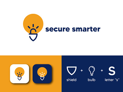 Secure Smarter Logo- Logo Mark "S" brand identity branding branding concept branding design business logo business logo design logo design branding logo designs logo mark logodesign logomark logos web security