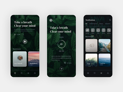 Meditation App Concept adobe xd design figma meditation meditation app mobile app mobile app design ui ui design