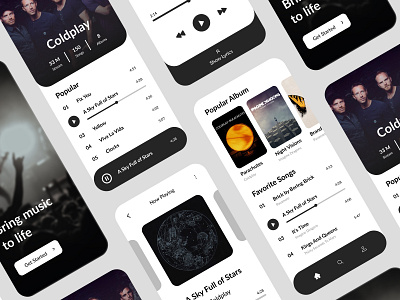 All Music App app appdesign dailyui design interface mobileapp mobiledesign ui uidesign uiux ux uxdesign