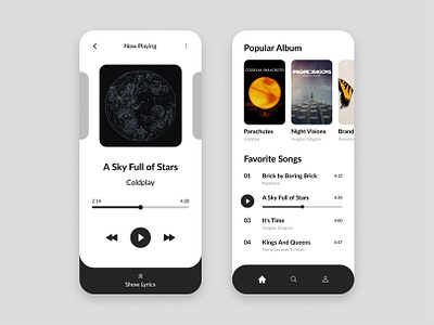 Music App Part 2 app appdesign dailyui design interface mobileapp mobiledesign ui uidesign uiux ux uxdesign