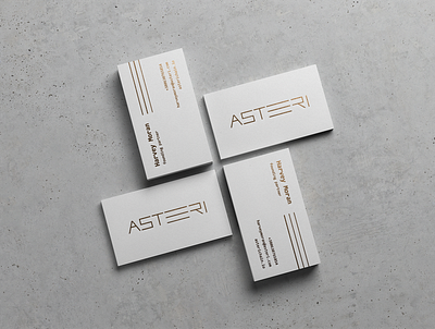 ASTERI - Business Card Design asteri blockchain brand identity branding business business card business card design businesscard clean design cosmic cosmos design logo logo design logodesign logotype minimalism star technology universe