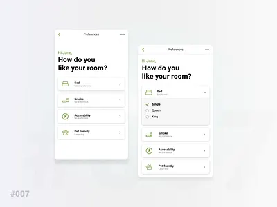 Settings & Preferences app daily 100 challenge dailyui dailyui 007 design figma minimal mobile ui ui ux