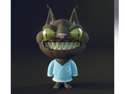Dream Kitteh 3d 3d character 3d illustration c4d character cinema 4d diligence illustration octane octane render render stuart wade