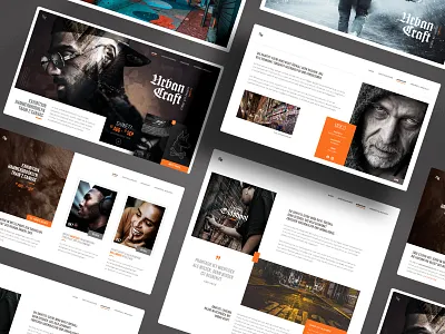 Concept Street-Art Gallery freelancer germany hamburg homepage landingpage screendesign ui webdesign