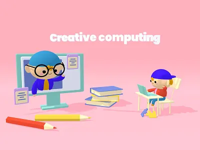 Creative computing 3d 3d animation 3d art art cinema4d cute