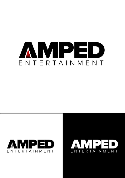 AMPED Entertainment Branding branding logo