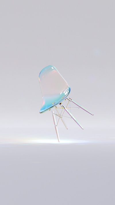 Glass Eames 3d chair cinema4d design eames glass interior light lightning redshift redshift3d