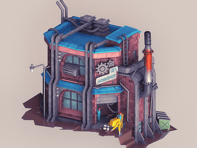 Stylized House - Low Poly Game Art 3d 3d art 3d illustration 3d modeling 3dillustration architecture blender buildings city digitalart gameart illustration lowpoly lowpolycity lowpolyhouse modeling props stylized stylizedgameart town