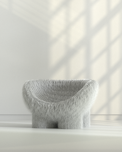 Mondaze - Have a seat 3d c4d chair cinema4d design dreamy interior lightning photoshop redshift surreal white