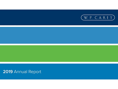 W. P. Carey Annual Report animation annual annualreport graphicdesign infographic print design publication design