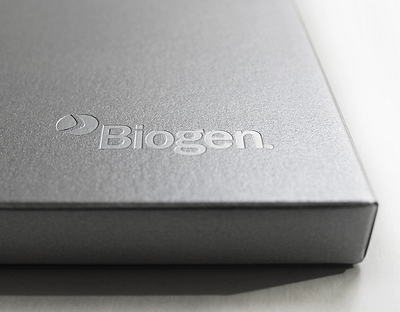 Biogen Anniversary Book book bookdesign graphicdesign printdesign typography