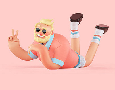 LG Summer Campaign 3d animation branding campaign character character animation character design design illustration lg summer