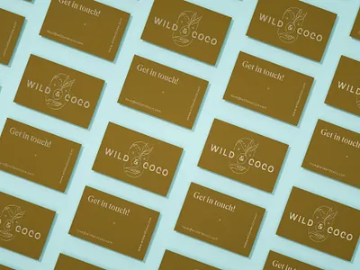 Business Cards for Wild & Coco branding branding design branding designer business card business card design coconut graphic design identity logo logotype visual design visual identity