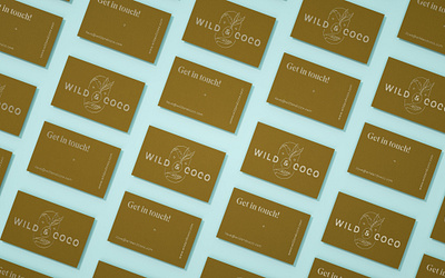 Business Cards for Wild & Coco branding branding design branding designer business card business card design coconut graphic design identity logo logotype visual design visual identity