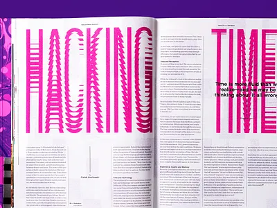 Hacking Time Type editorial editorial design geometric glitch glitch art illustration texture type typeface typogaphy typography art